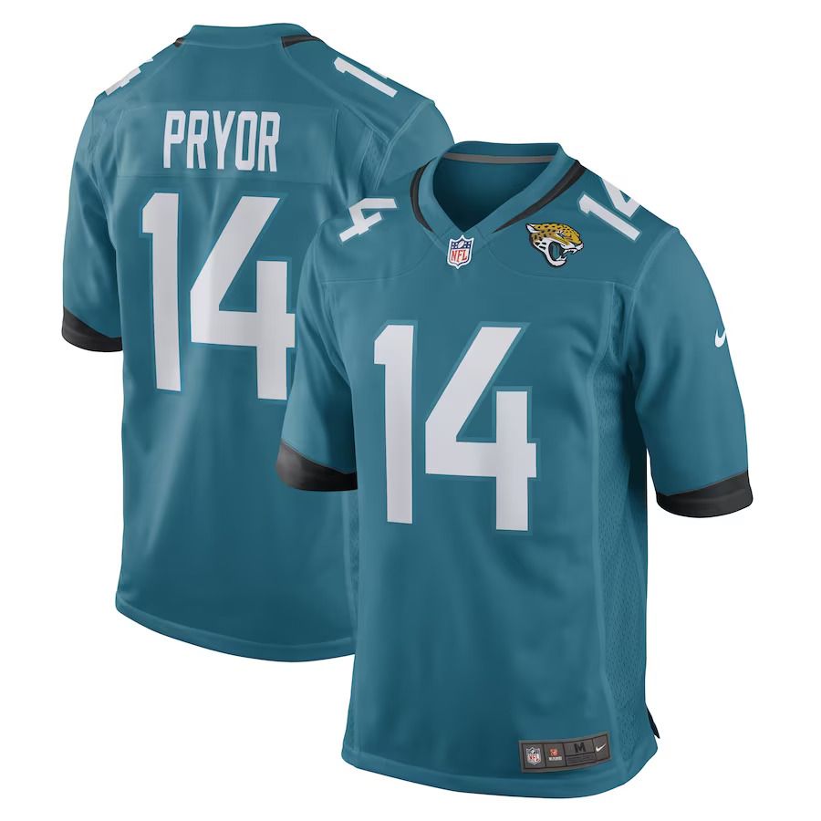 Men Jacksonville Jaguars #14 Kendric Pryor Nike Teal Game Player NFL Jersey